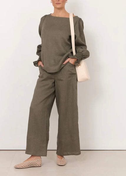 Clover Linen Top