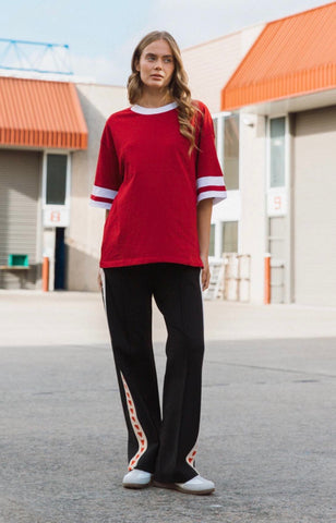 Striped Sleeve Tee